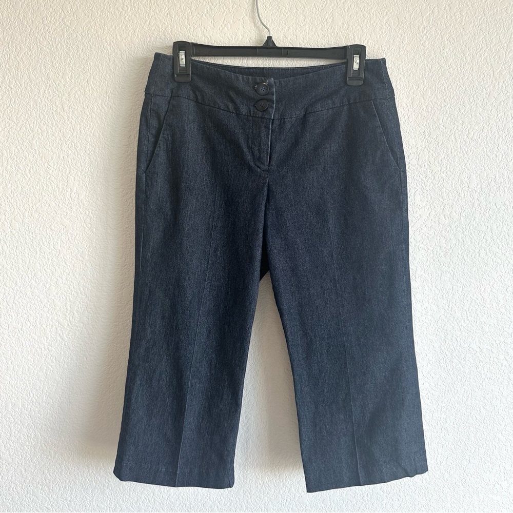 Sandro Petite Denim Culotte Capri Slacks Sz 8P